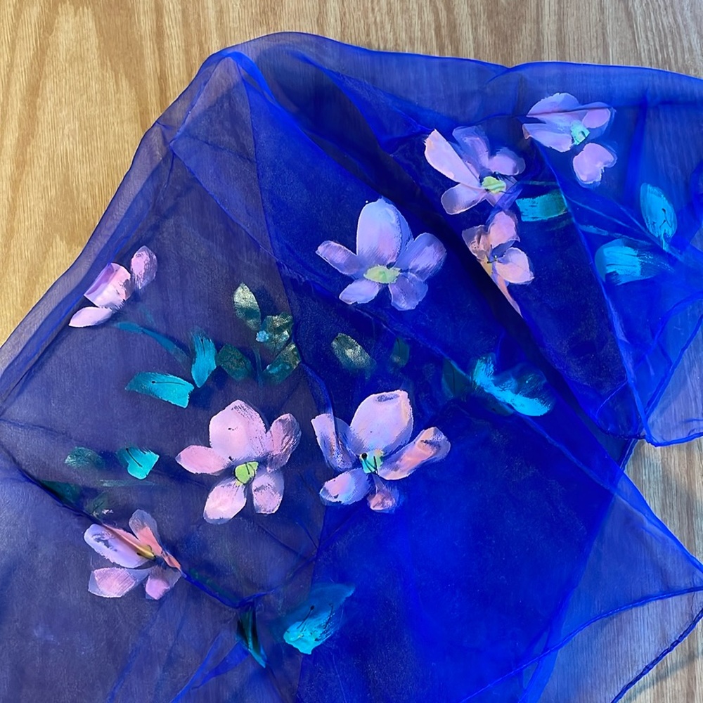 Mellow Sheer hand painted Scarf